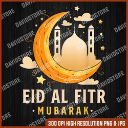 Happy Eid Mubarak for Muslim Kids Eid al Fitr png, PNG High Quality, PNG, Digital Download