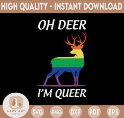 Rainbow Deer svg, LGBT svg, Pride Png, Rainbow Pride svg, Lesbian Png, Can't Think Straight Png, Gay Pride LGBTQ Png