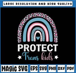 Protect Trans Kids Leopard Png, Rainbow Transgender Flag Png, LGBTQ Pride,LGBT , Digital Download