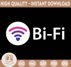 My Bi-Fi Signal Is Strong SVG, Funny LGBT Bi Pride Flag svg