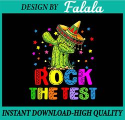 Rock The Test Png Test Day Teacher Png, Testing Squad Unicorn Png,Last day of school png, Diigtal download