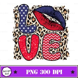 LOVE America Lips Sublimation