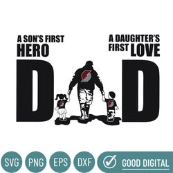 Portland Trail Blazers Dad A Sons First Hero Daughters First Love Svg, Fathers Day Gift, Baseball Fan Svg, Dad Shirt, Fa