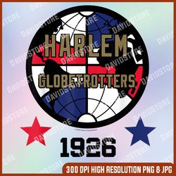 Harlem Globetrotters - HG Globe Logo 1926 png, PNG High Quality, PNG, Digital Download