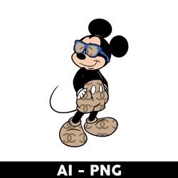 Chanel Sunglasses Eyewear Mickey Png, Chanel Brand Logo Png, Mickey Mouse Png, Disney Chanel Png - Digital File