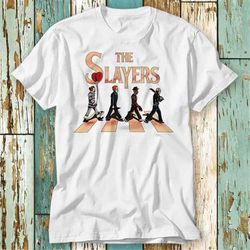 The Slayers Abbey Road T Shirt Top Design Unisex Ladies Mens Tee Retro Fashion Vintage Shirt S926