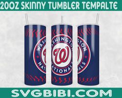 Washington Nationals Tumbler Wrap, Baseball Tumbler Wrap Png, 20oz Tumbler Wrap, MLB Tumbler PNG, Washington Nationals