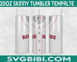 Boston Red Sox Tumbler Wrap, Baseball Tumbler Wrap Png, 20oz Tumbler Wrap, MLB Tumbler PNG, Boston Red Sox Tumbler Png