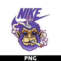 Monkey Swoosh Png, Monkey Nike Png, Nike Logo Png, Monkey Png Digital File - Digital File