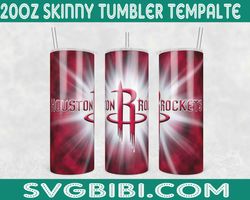 Houston Rocket Tumbler Tumbler Wrap, 20oz Tumbler Wrap, NBA 20oz Png, NBA Tumbler PNG, Houston Rocket Png, Basketball