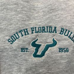 South Florida Bulls Embroidered Sweatshirt, NCAA Embroidered Sweatshirt, Embroidered NCAA Shirt, Hoodie