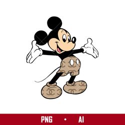 Chanel Mickey Png, Chanel Brand Logo Png, Mickey Mouse Png, Disney Chanel Png, Ai Digital File