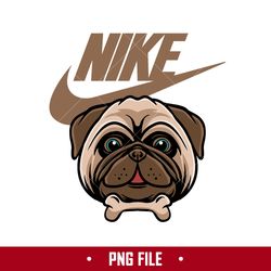 Nike Pug Dog Logo Png, Nike Logo Png, Pug Dog Png, Fashion Brands Png Digital File