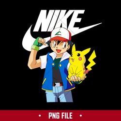 Satoshi And Pikachu Nike Png, Nike Logo Png, Satoshi And Pikachu Png Digital File