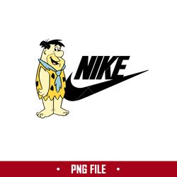 Fred Flintstone Nike Png, Nike Logo Png, Fred Flintstone Png, Fashion Brands Png Digital File