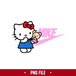 Hello Kitty Nike Png, Hello Kitty Swoosh Png, Nike Logo Png, Hello Kitty Png Digital File