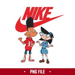 Hey Arnold Nike Png, Gerald Johanssen And Phoebe Heyerdahl Nike Png, Nike Logo Png Digital File