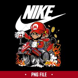 Mario Kart Nike Png, Mario Kart Swoosh Png, Nike Logo Png, Mario Kart Png Digital File