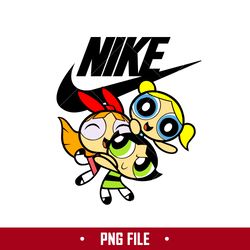 Powerpuff Girls Nike Png, Powerpuff Girls Swoosh Png, Nike Logo Png, Powerpuff Girls Png Digital File