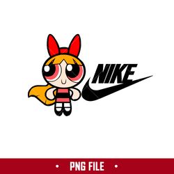 Blossom Nike Png, Blossom Swoosh Png, Nike Logo Png, Powerpuff Girls Png Digital File