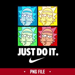 Rick Nike Just Do It Png, Rick Swoosh Png, Nike Logo Png, Rick and Morty Png Digital File