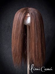 Natural color brown alpaca Blythe reroot hair for TBL/RBL