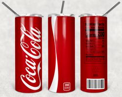 Coca Cola Tumbler Wrap Design - JPEG & PNG - Sublimation Printing - Soda / Pop - 20oz Tumbler