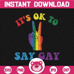 Its Ok To Say Gay Svg, Florida Its Ok To Say Gay LGBT Pride  Svg, LGBTQIA ally Svg, LGBTQ Pride Rainbow