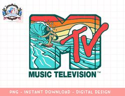 Mademark x MTV - MTV Catch a Wave MTV Surfer Logo Retro Graphic png, digital download, instant download,MTV, MTV LOGO, M