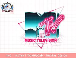 Mademark x MTV - Retro MTV Logo 80's Chrome Effect Neon Colors Vintage MTV png, digital download, instant download,MTV,