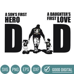 Anaheim Ducks Dad A Sons First Hero Daughters First Love Svg, Fathers Day Gift, Baseball Fan Svg, Dad Shirt, Fathers Day