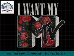 mtv i want my mtv floral box raglan baseball teepng, digital download, instant download,mtv, mtv logo, mtv png