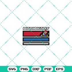 Mario Kart Retro Stripes Racing Poster T-Shirt png