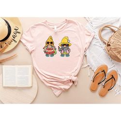Gnome Summer Shirt, Gnome Surfer Shirt, Gnome Party Beach, Gnomes Lover Tee, Beach Gnomes, Cute Summer Gnomes, Summer Sh