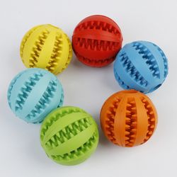 Dog Teeth Cleaning Treat Dispenser Rubber Chew Toy set of 1