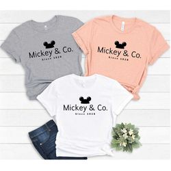 Mickey & Co., Mickey Mouse Shirt, Disney Shirt, Disney Tee, Disney Vacation, Unisex Adult shirt, Disney shirt for women,