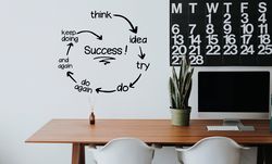 Motivation For Office Employees, On The Road To Success, Office Decor, Wall Sticker Vinyl Decal Mural Art Decor