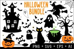 Halloween SVG Bundle, Halloween SVG, Fall Svg, Autumn Svg, Ghost Svg, Witch svg, Pumpkin Svg, Quotes