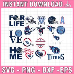 17 Files Tennessee Titans, Tennessee Titans svg, Tennessee Titans clipart, Tennessee Titans cricut, NFL teams svg, Footb
