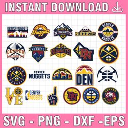 21 Files NBA Denver Nuggets svg, Denver svg, nuggets svg,basketball bundle svg,NBA svg, NBA svg, Basketball Clipart, Svg
