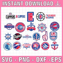 22 Files NBA Los Angeles Clippers, Los Angeles svg,Clippers svg, basketball bundle svg,NBA svg, NBA svg, Basketball Clip