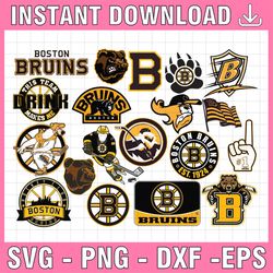 19 Files Boston Bruins Bundle SVG, Bruins SVG, NHL svg, NHL svg, hockey cricut, Download   Cut File, Clipart   Cricut Ex