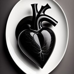 An anatomical heart.