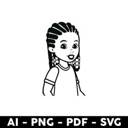 Gracie's Corner Girl  Outline Png, Gracie Corner Girl Png, Gracie Girl Png, Gracie Png, Cartoon Png - Digital File