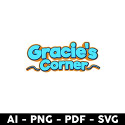 Gracie's Corner Png, Gracie Corner Png, Gracie Corner Font Png, Gracie Png, Cartoon Png - Digital File