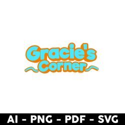 Gracie's Corner Logo Png, Gracie Corner Png, Gracie's Corner Png, Gracie Png, Cartoon Png - Digital File