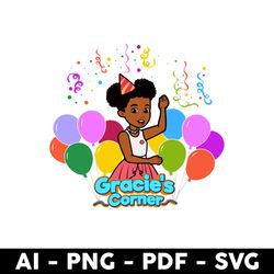 Gracie's Corner Party Png, Gracie Corner Png, Gracie's Corner Png, Gracie Girl Png, Cartoon Png - Digital File