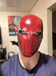 Red Hood Mask / Red Hood Helmet / Red Hood cosplay