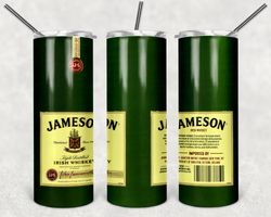 Jameson Whiskey Tumbler Wrap Design - JPEG & PNG - Sublimation Printing - Alcohol Label - 20oz Tumbler