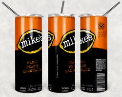 Mikes Hard Lemonade Tumbler Wrap Design - JPEG & PNG - Sublimation Printing - Alcohol Label - 20oz Tumbler